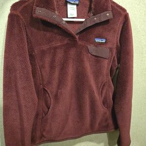 Patagonia Burgundy Fleece Pullover